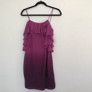 Rebecca Taylor 100% silk ruffle dress